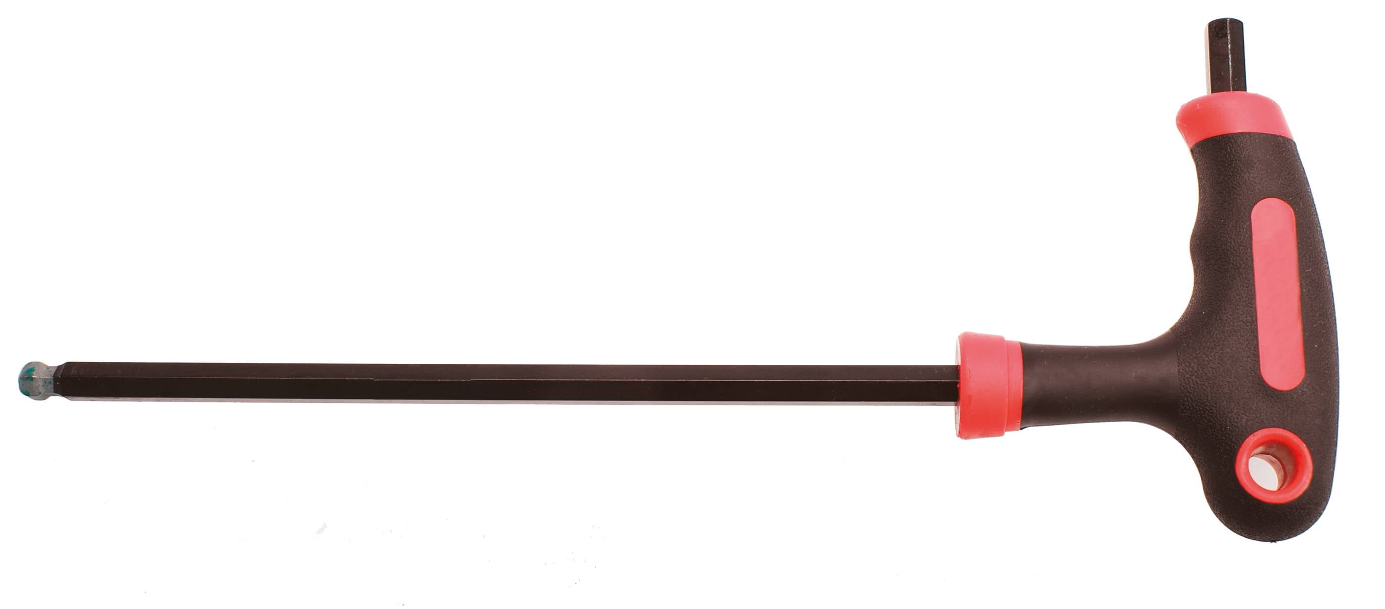 Schraubendreher mit T-Griff und seitlicher Klinge Innensechskant/Innensechskant mit Kugelkopf 3 mm