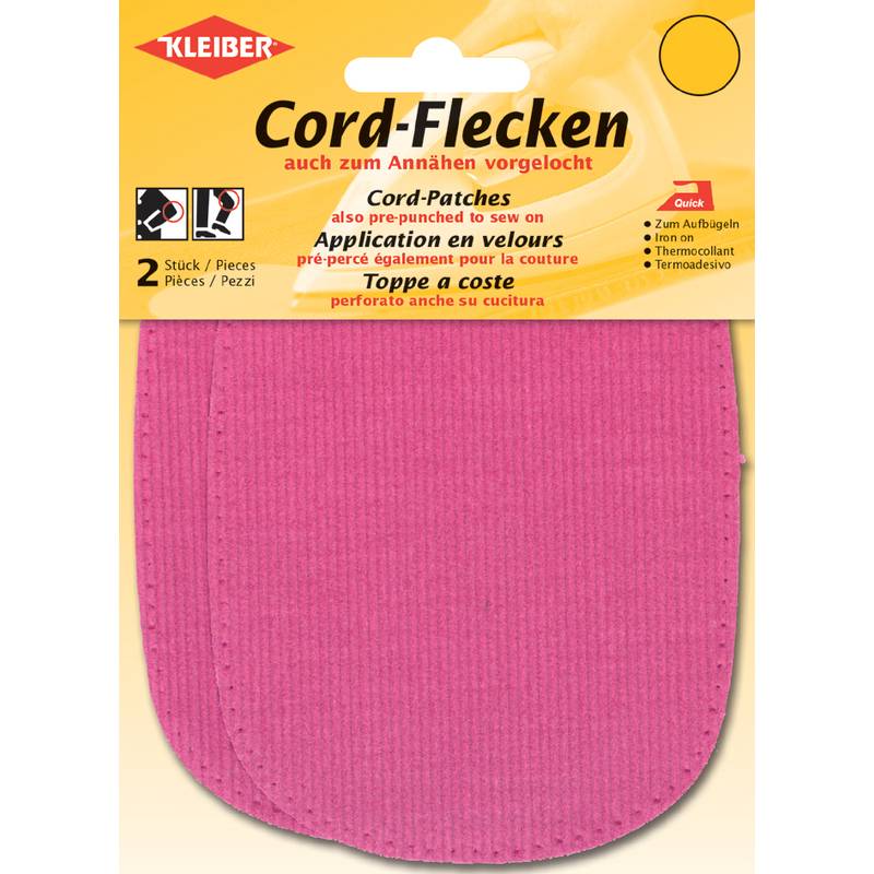 KLEIBER Cord-Flecken, 135 x 100 mm, pink-0