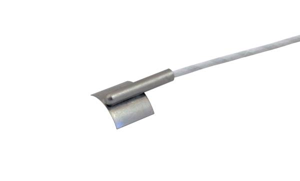 promesstec Pt100 Anlegefühler / Anlegehülse Messing / 5m PTFE-Leitung / 3-Leiter / -50°C…+260°C
