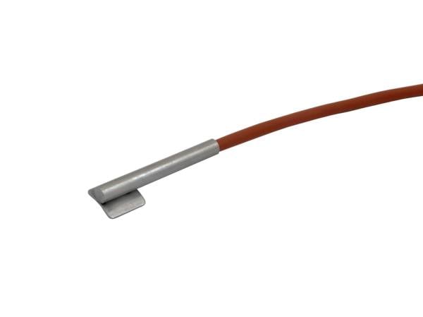 promesstec Pt100 Anlegefühler / Anlegehülse Edelstahl / 2m Silikon-Leitung / 3-Leiter / -50°C…+180°C