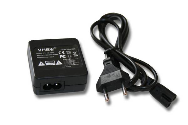 vhbw Netzteil kompatibel mit Casio Exilim EX-Z100 | EX-Z1050, EX-Z1 Kamera, Digitalkamera, DSLR - Netzkabel, 0,5m