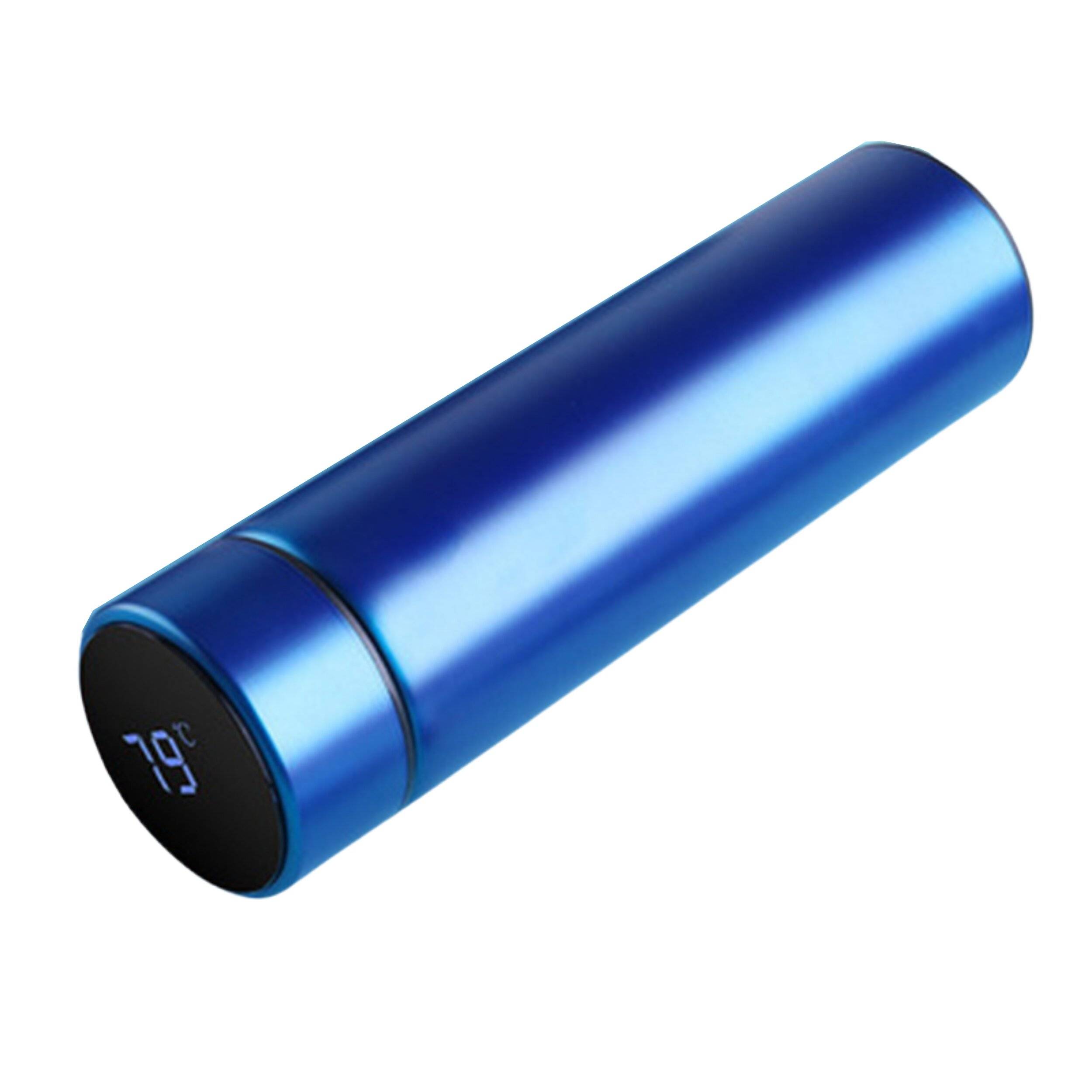 Isolierflasche mit LCD Temperaturanzeige 500ml blau-2