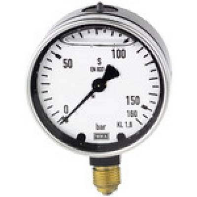 Glyzerinmanometer, Metallgehäuse, G 1/2 unten, 0-10,0 bar, Ø 100-0