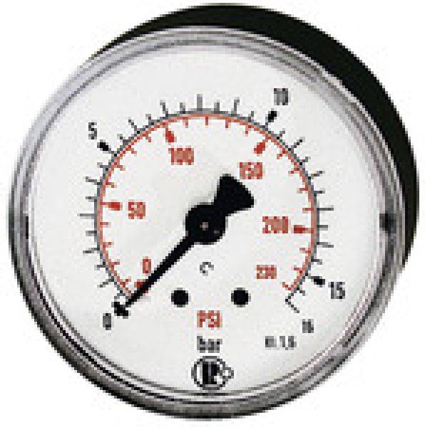 Standardmano, Kunststoff, G 1/4 hinten, 0 - 25,0 bar/360 psi, Ø40-0