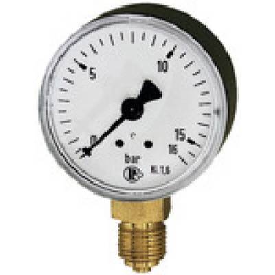 Standardmanometer Kunststoffgeh. G 1/4 unten -1/+0,6 bar D. 63-0