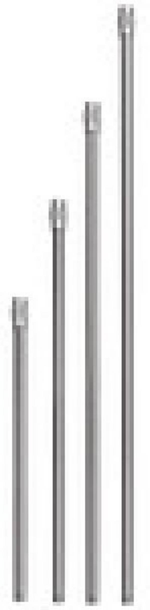 Verlängerungsrohr ohne Düse gerade, 450 mm, Alu, für Sicherheitsdüsen