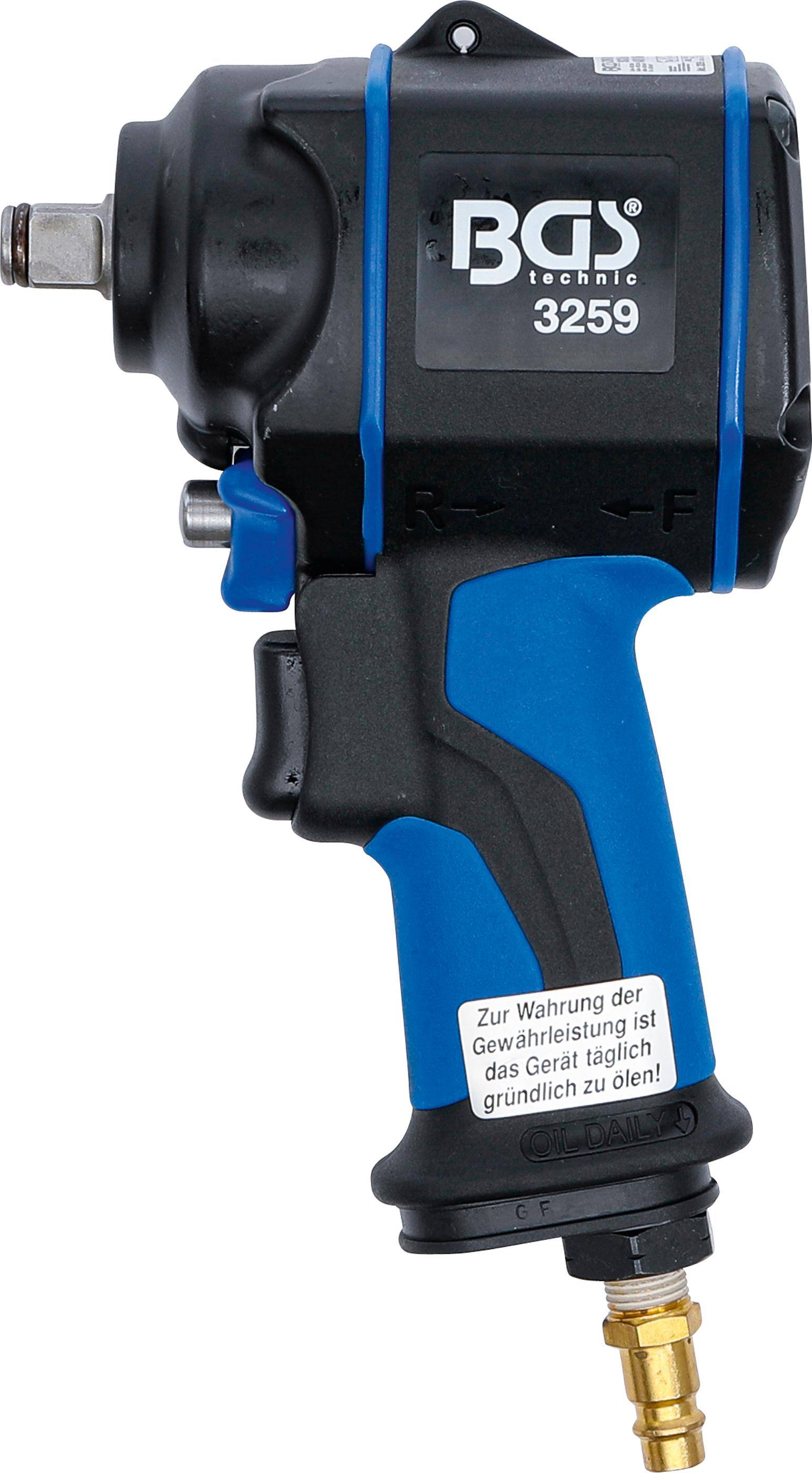 BGS technic Druckluft-Schlagschrauber | 12,5 mm (1/2") | 949 Nm-2