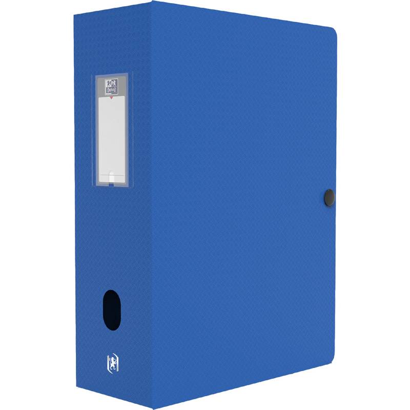 Oxford Sammelbox Memphis, Füllhöhe: 100 mm, DIN A4, blau-0