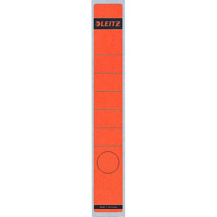 LEITZ Ordnerrücken-Etikett, 39 x 285 mm, lang, schmal, rot-0