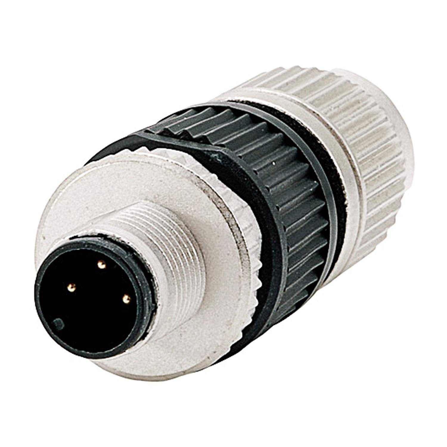 HARTING M12 Sensorsteckverbinder gerade Stift Schneidklemmanschluss (IDC-Kontakte), Polzahl 3-polig Kabelabgang gerade,-0