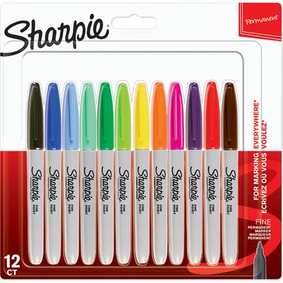 Sharpie Permanent-Marker FINE, 12er Blisterkarte-0