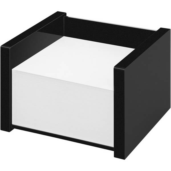 WEDO Acryl Zettelbox gefüllt sw, Black Office