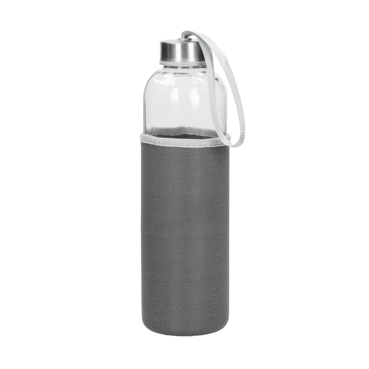 Glasflasche mit Hülle "Pure", 0,7l, transparent-0