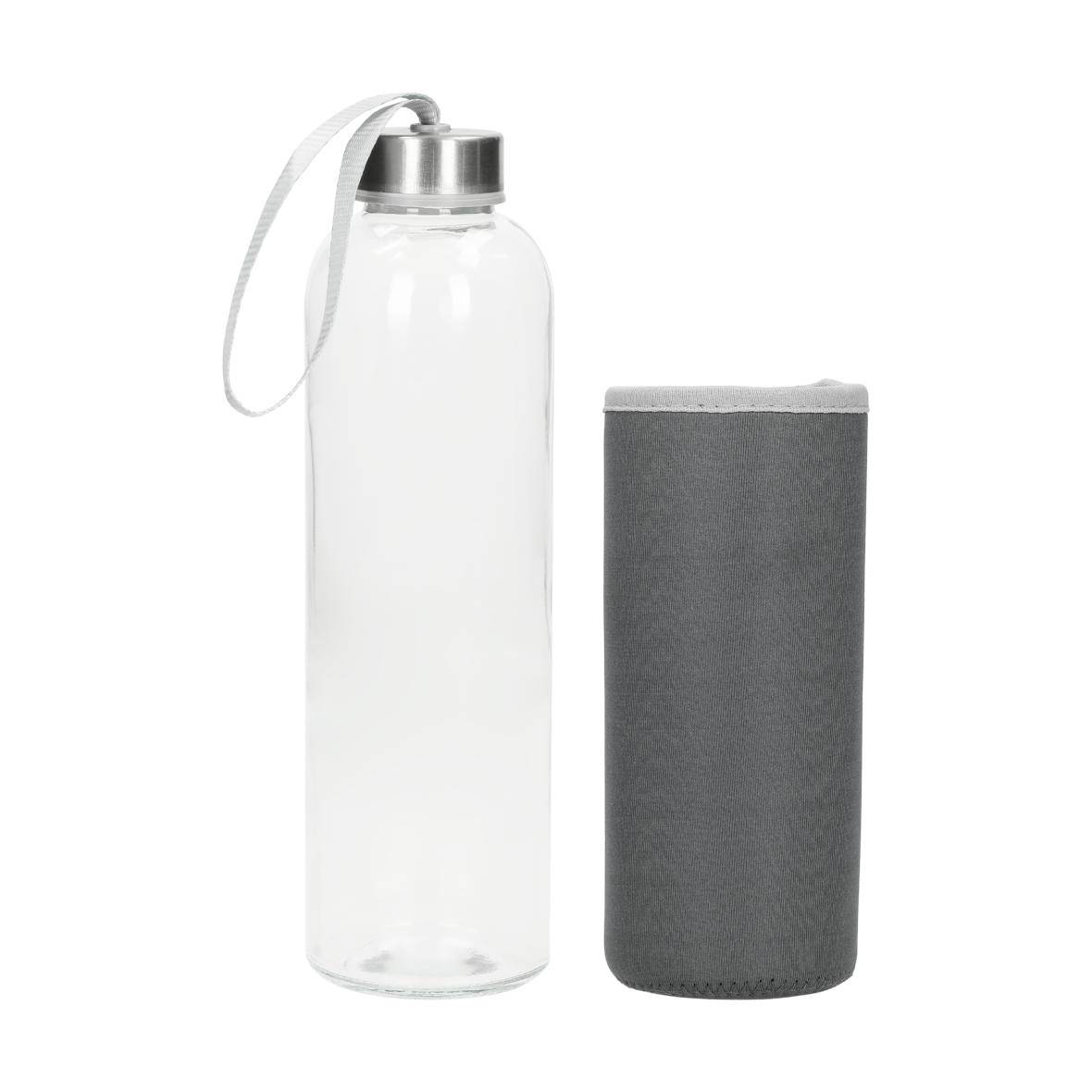 Glasflasche mit Hülle "Pure", 0,7l, transparent-2