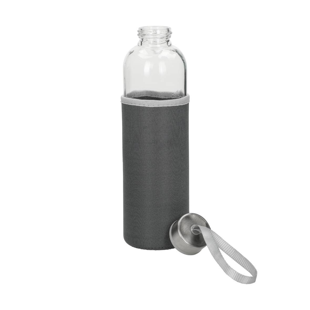 Glasflasche mit Hülle "Pure", 0,7l, transparent-4