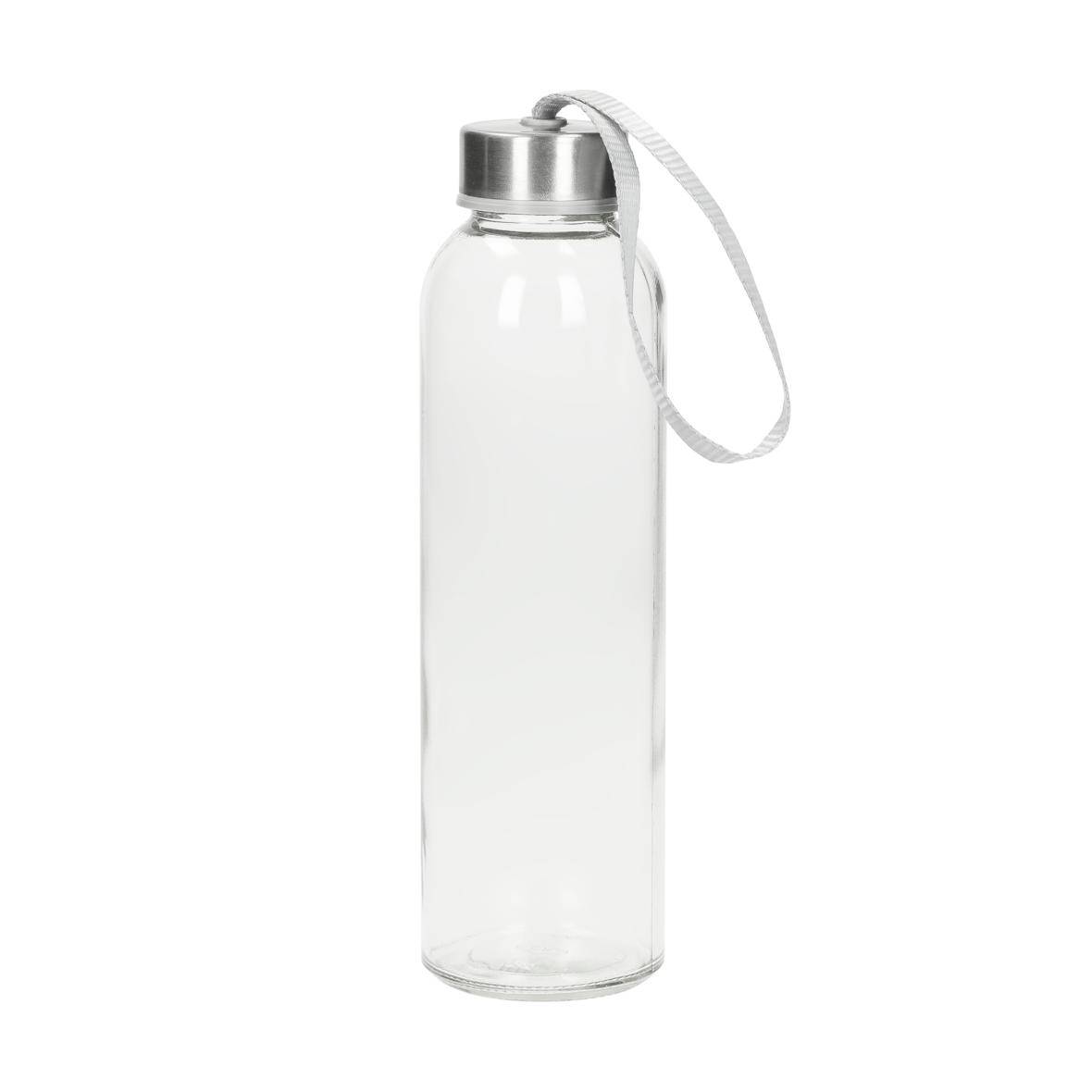 Glasflasche mit Hülle "Pure", 0,5l, transparent-2