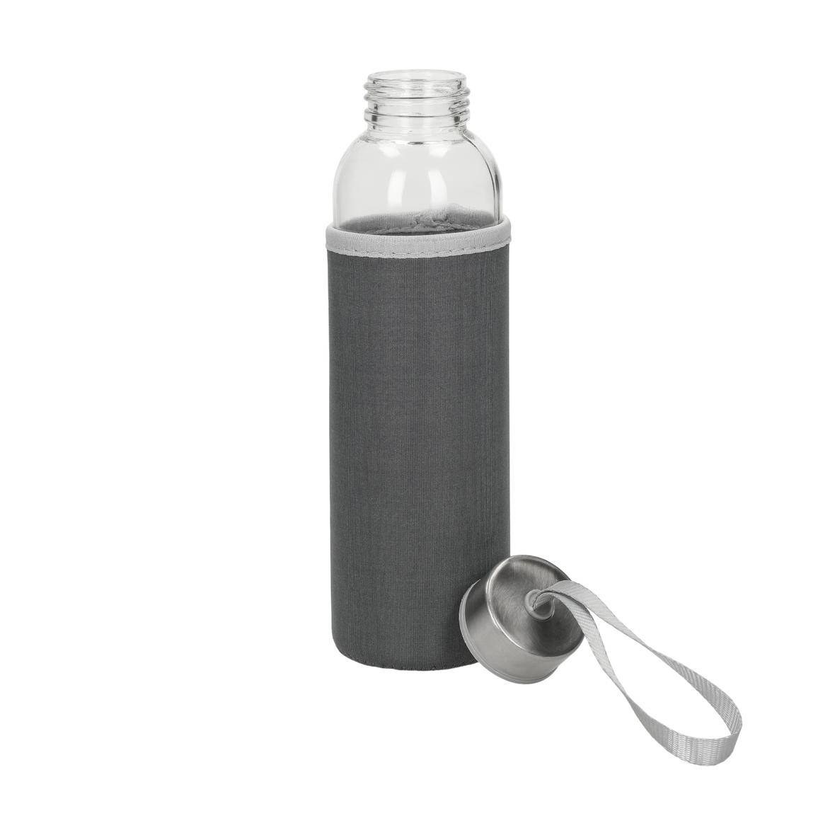 Glasflasche mit Hülle "Pure", 0,5l, transparent-4
