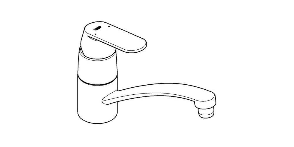 Grohe EH-Spültischbatterie EUROSMART C 1/2Zoll fla Ala chr-4