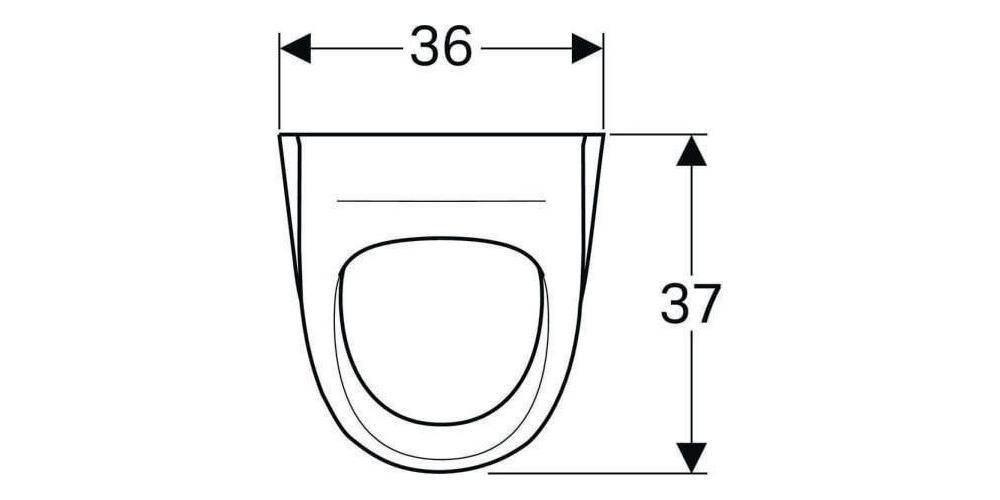 Geberit Urinal RENOVA Zul v hint Ab nach hinten mit Kerze weiß-2