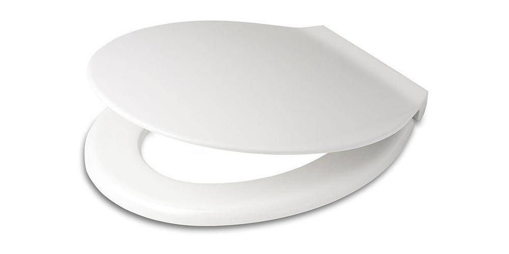 pagette WC-Sitz EXKLUSIV mit Deckel, mit Edelstahl-Befestigung weiß-0