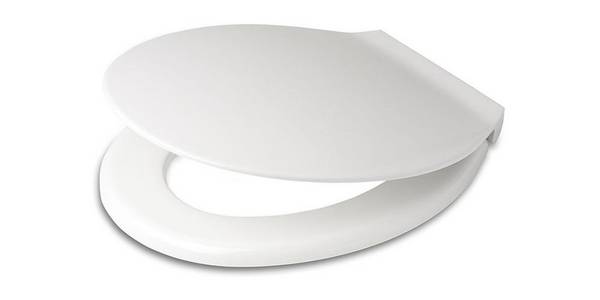 pagette WC-Sitz EXKLUSIV mit Deckel, mit Edelstahl-Befestigung weiß