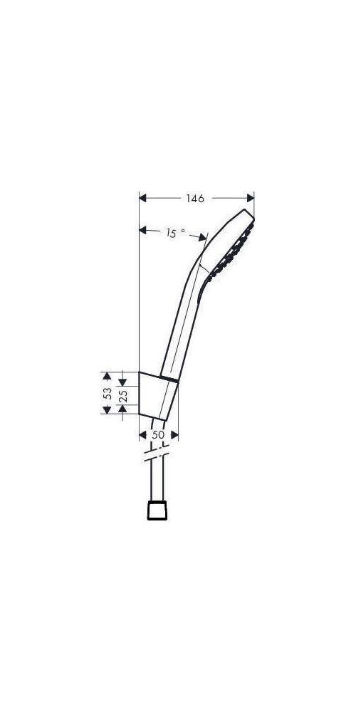 hansgrohe HG Brauseset CROMA SELECT E 1jet Isiflex Brauseschlauch-1
