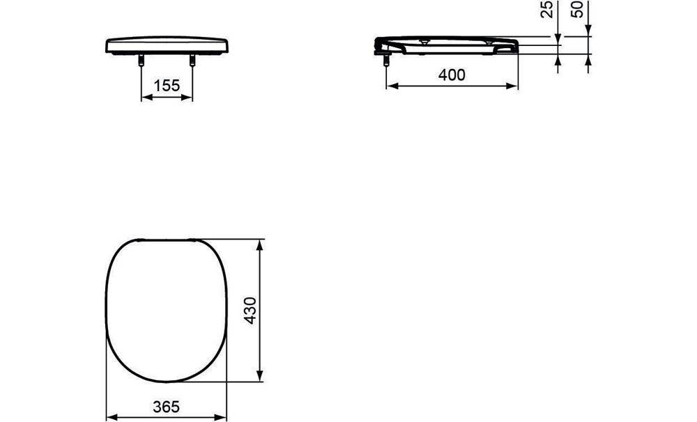 Ideal Standard IDS WC-Sitz CONNECT mit De Scharniere ES Softclosing-1