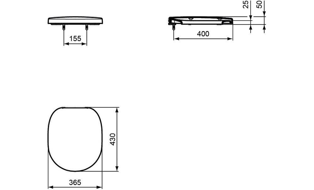 Ideal Standard IDS WC-Sitz CONNECT mit De Scharniere ES Softclosing-2