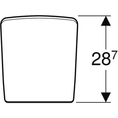 Geberit Urinaldeckel Pareo, Duroplast, Weiß, 573410000-3