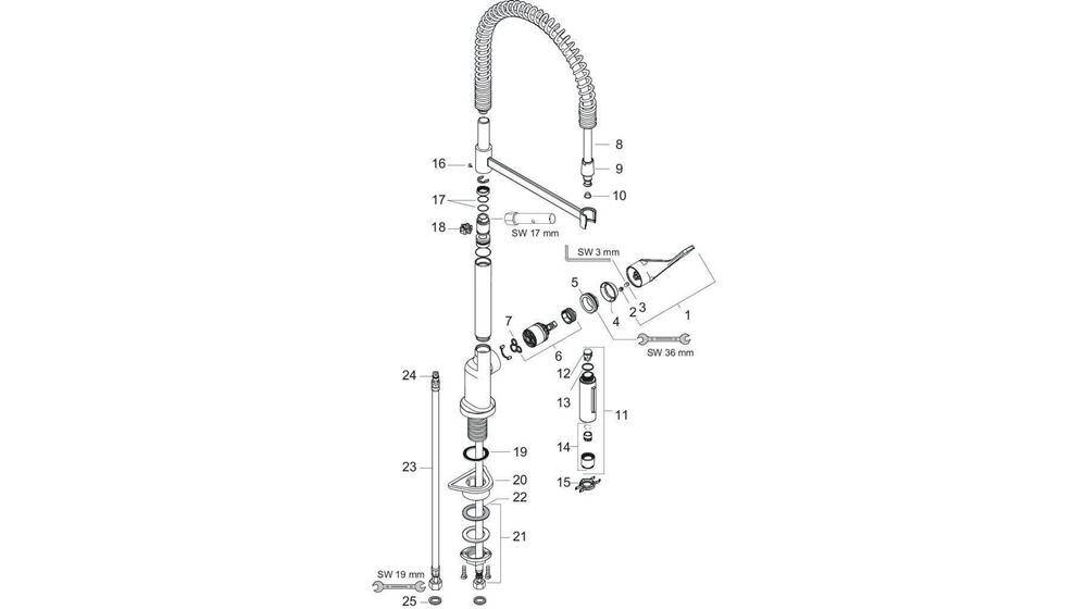 hansgrohe Einhebel-Spültischmischer Semi-Pro AXOR DN 15 chrom-2