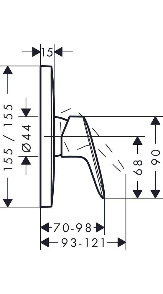 HG EH-Brausemischer LOGIS DN 15 UP chr-1