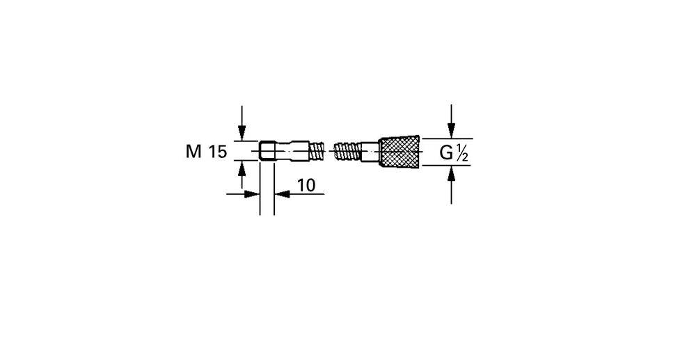Grohe Brauseschlauch G 1/2", M15x1, für Spültischbatterien, herausziehbarer Auslauf, 1,500mm, Chrom, 46092000-1