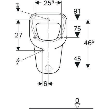 Geberit Urinal ALLER we-1