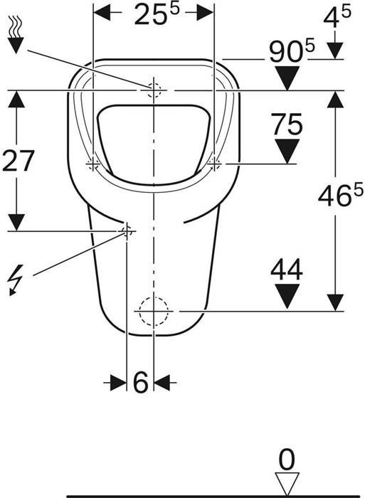 Geberit Urinal ALLER we-2