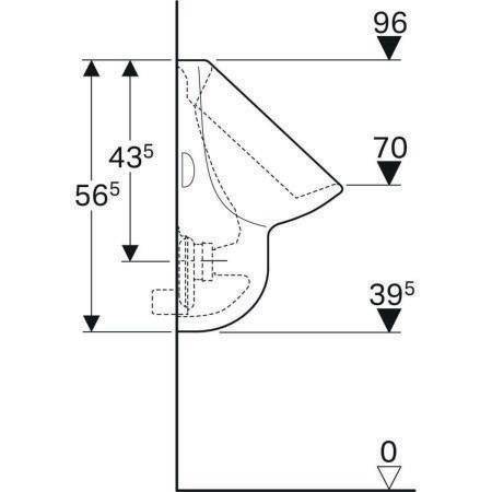 Geberit Urinal ALLER we-3