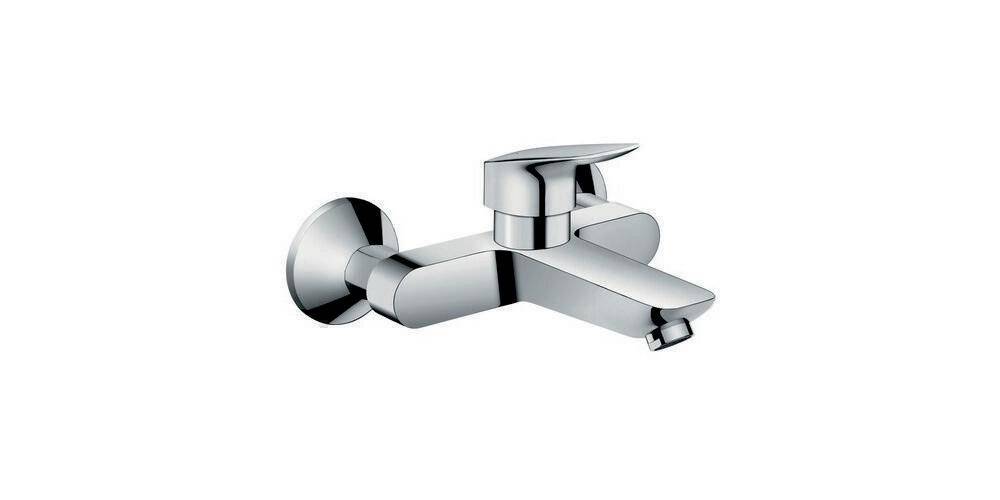 hansgrohe Logis Einhebel-Waschtischmischer Aufputz 5l/min für Wandmontage, Chrom-0
