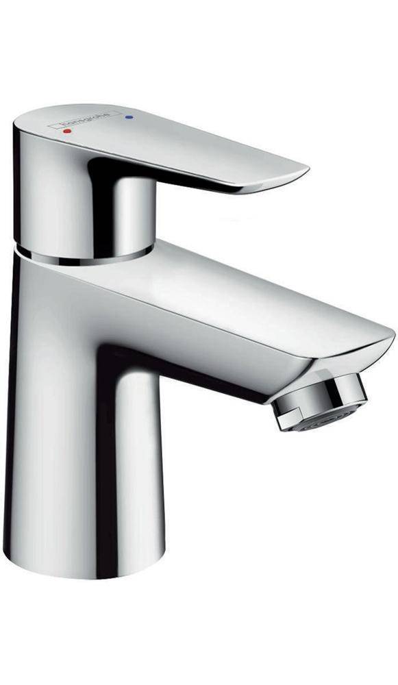 Hansgrohe Talis E Einhebel-Waschtischmischer 80mm 5l/min Chrom mit Zugstangen-Garnitur