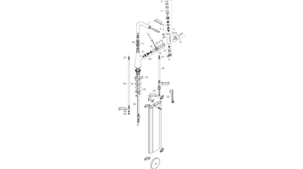 hansgrohe HG Einhebel-Spültischmischer 240 METRIS DN 15, mit sBox,-1