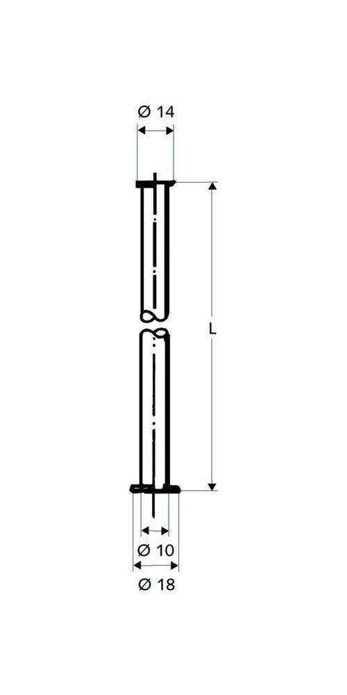 SCHELL Kupferrohr 10 mm 3/8Zoll Bördel/1/2Zoll Bördel 500mm, chr-3