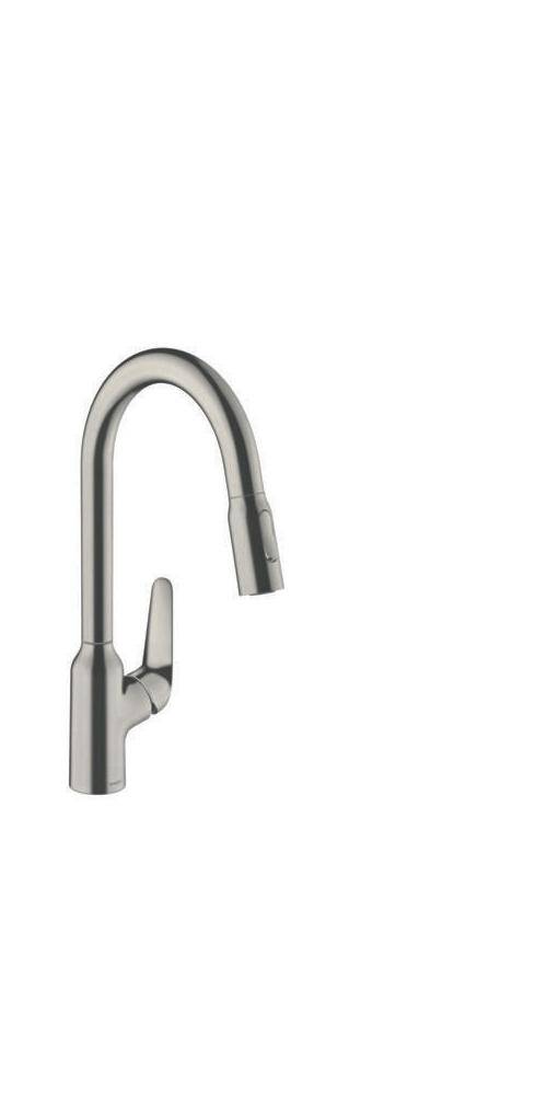 HG Spültischmischer 220 Ausziehbrause M429-H220ST edelstahl-optik-0
