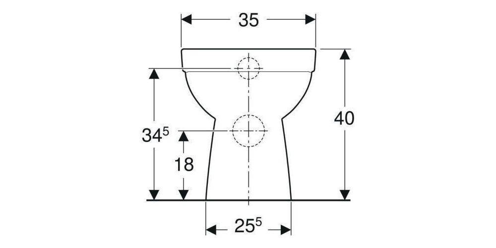 Geberit Stand-Tiefspül-WC RENOVA Ab hori. teilgeschlossen Rimfree pg-3