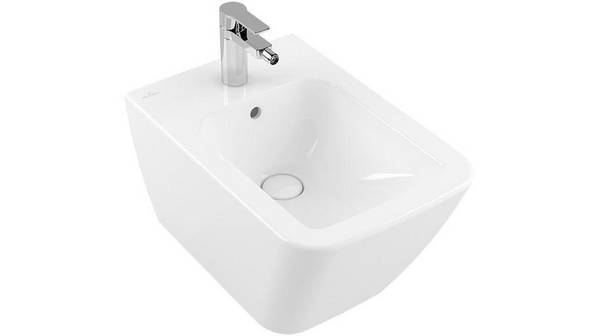 Villeroy & Boch Bidet Finion 320x375x560mm Rechteck wandhängend Weiß Alpin CeramicPlus