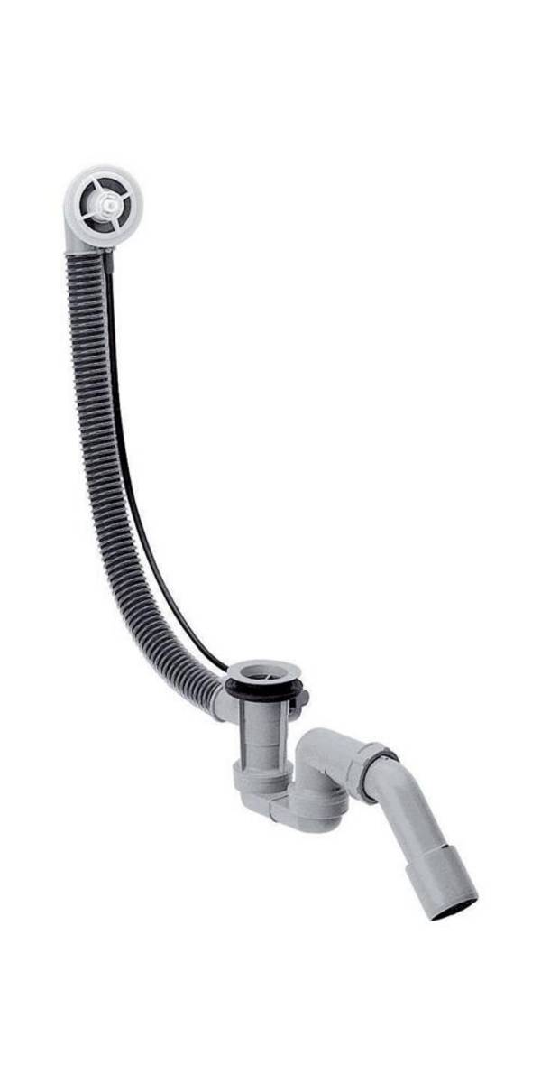 Hansgrohe Flexaplus Wannen Ablaufgarnitur und Überlaufgarnitur Grundset mit flexiblem Überlaufschlauch