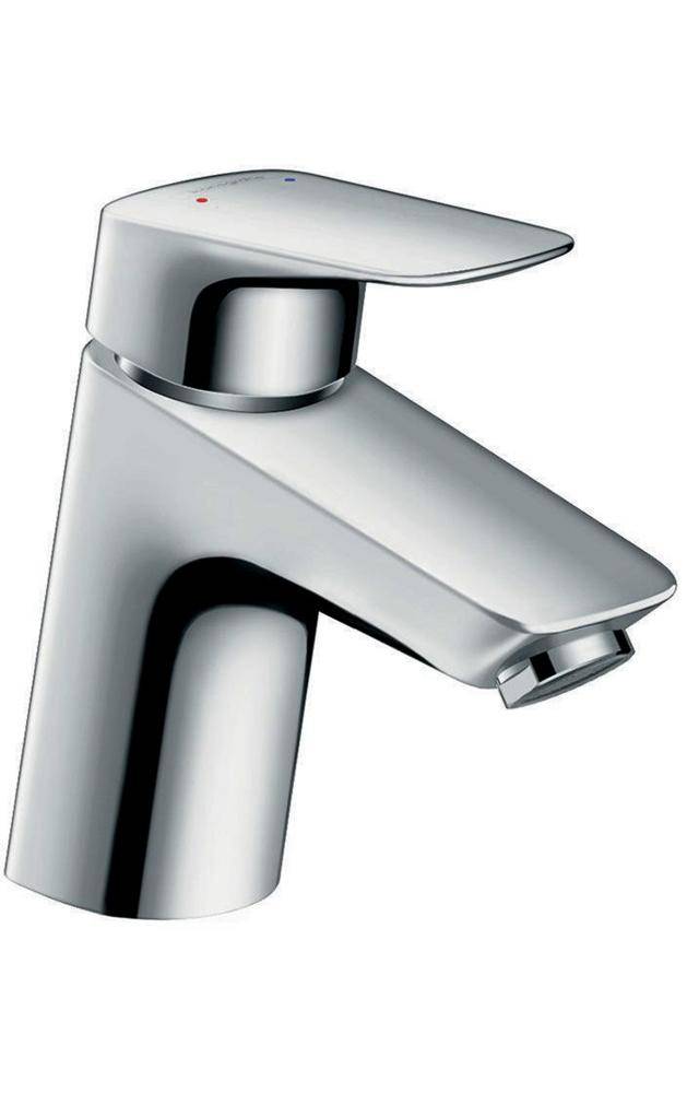 Hansgrohe Logis Einhebel-Waschtischmischer 70mm 5l/min Chrom mit Metall-Zugstangen-Garnitur