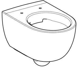 Geberit Wand-Tiefspül-WC RENOVA COMFORT Rimfree erhöht-1