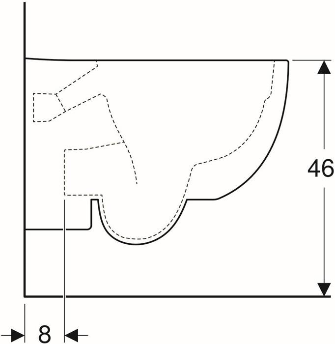 Geberit Wand-Tiefspül-WC RENOVA COMFORT Rimfree erhöht-2