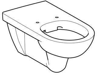 Geberit Wand-Tiefspül-WC RENOVA COMFORT Rimfree weiß-1