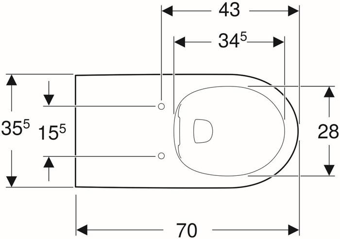 Geberit Wand-Tiefspül-WC RENOVA COMFORT Rimfree weiß-3