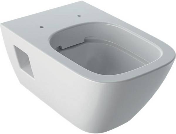 GE Renova Plan Wand-WC Tiefspüler teilgeschlossene Form Rimfree, weiß Tect