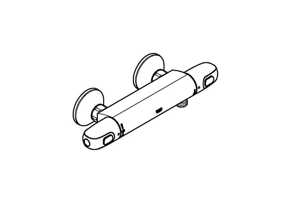 GROHE Thermostat-Brausebatterie GROHTHERM 1000 chr-2